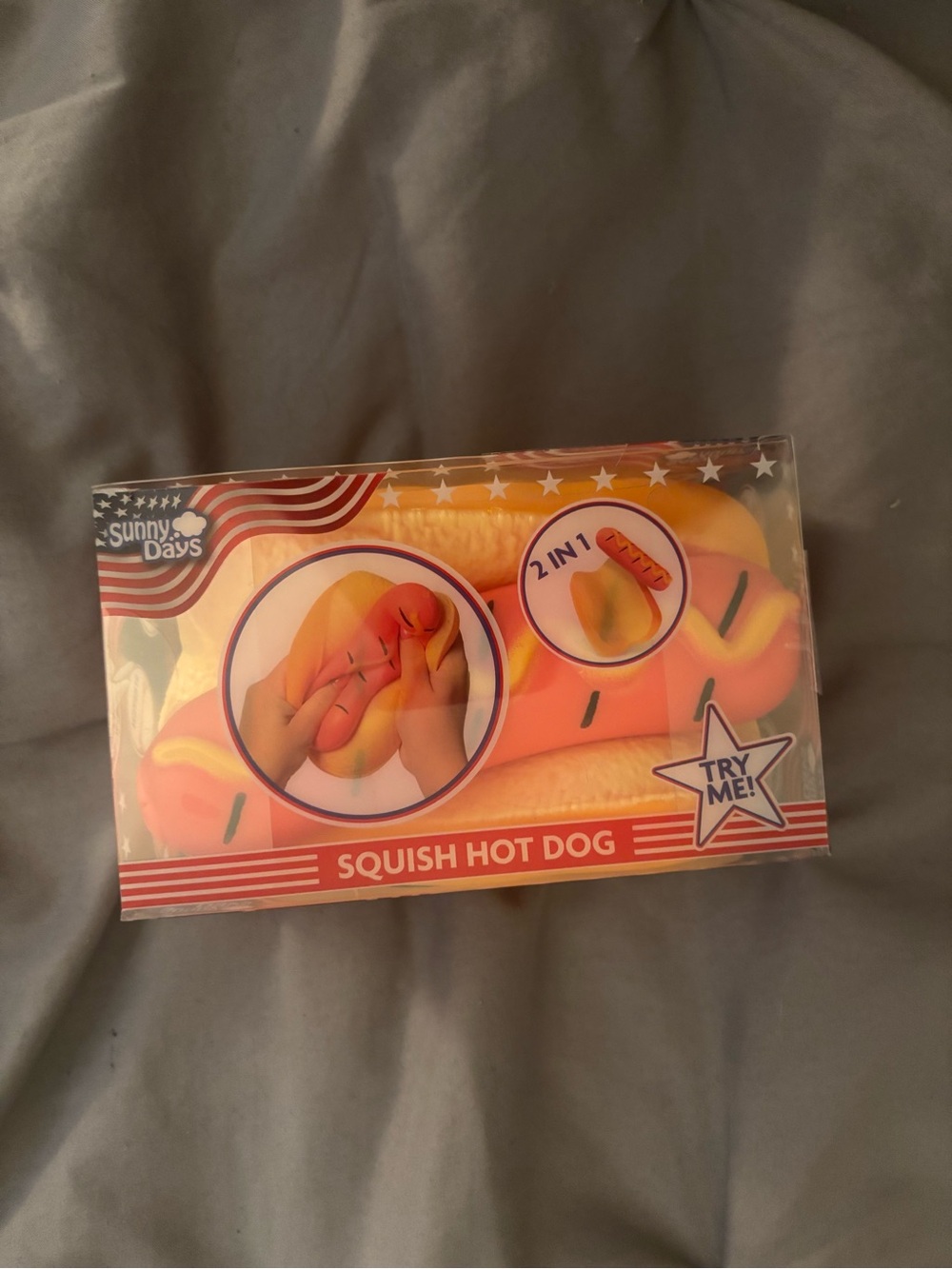 Sunny Days Squish Hot Dog Squeeze Toy